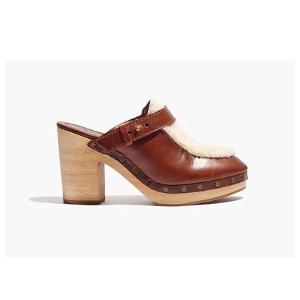 Madewell sheepskin clogs